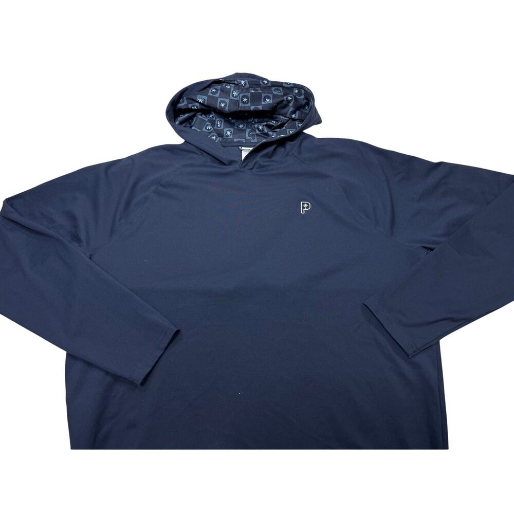 Puma x Palm Tree Crew Golf pullover hoody Mens Large Navy Blue long sleeve
